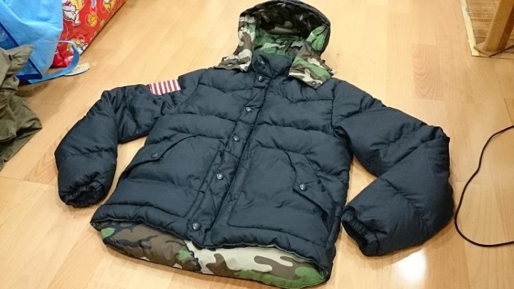 分享：Denim & Supply 黑色迷彩羽絨外套
