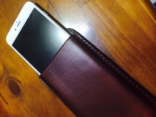 【分享】Iphone6 plus 手工真皮套(上取式)