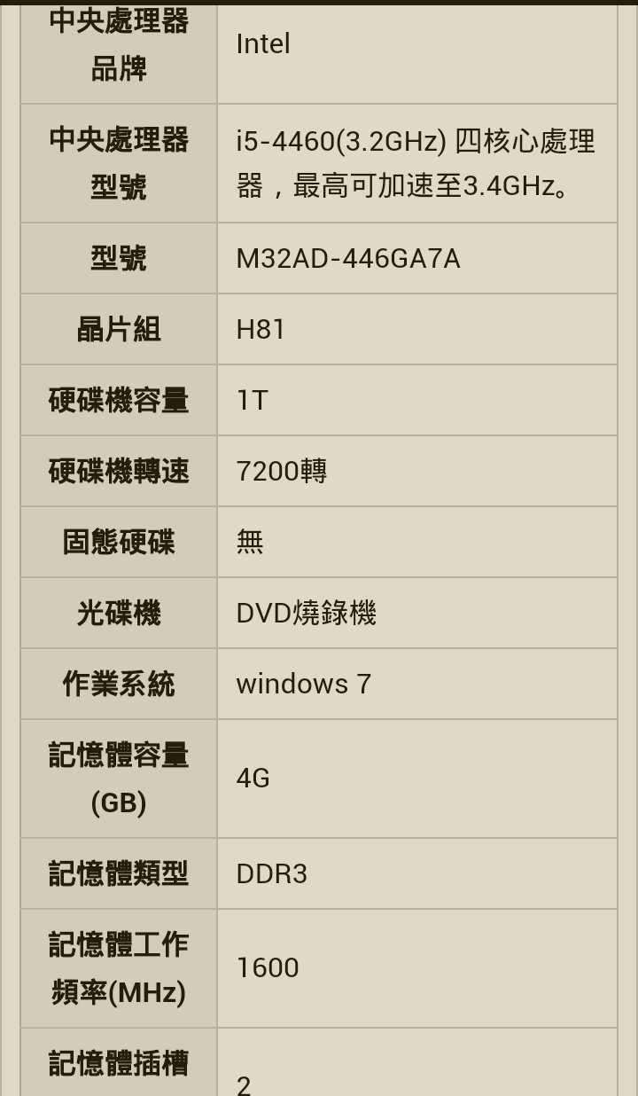 這兩台電腦配備如何？