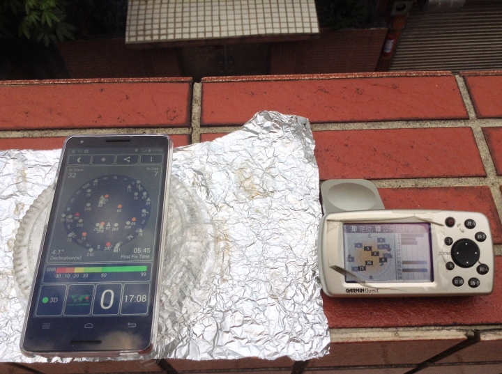 M810 GPS天線簡易小測試...