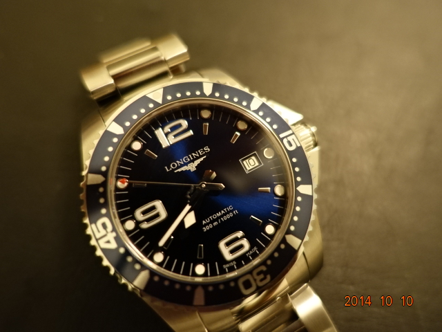[開箱]LONGINES HYDRO CONQUEST 300米 機械錶開箱 L36424966