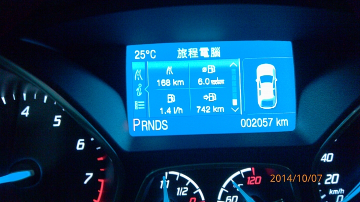 focus mk3 cw 實測均油秏16km/L--(嘉偉油秏路線)