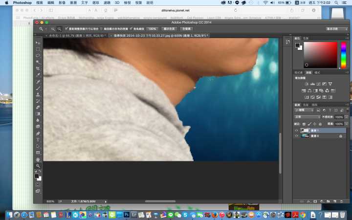 Photoshop cc 新手去背 邊緣不完美求救...