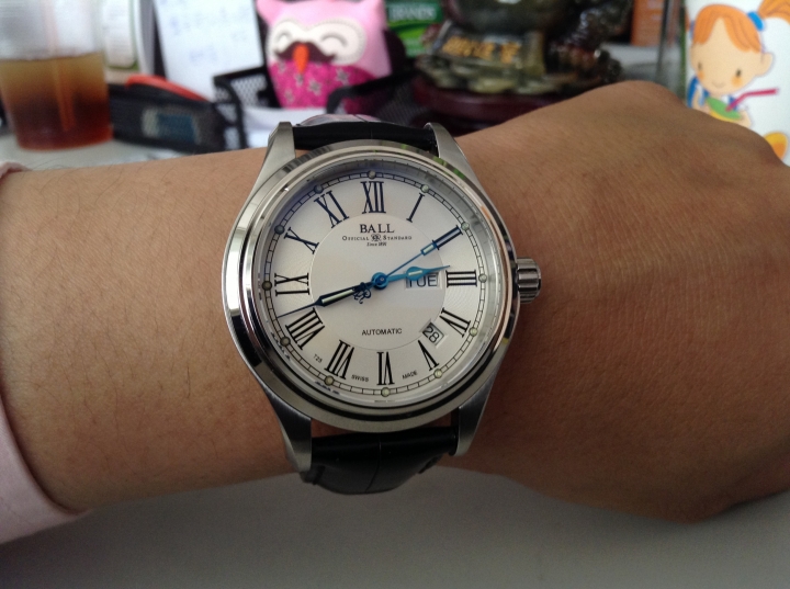 [開箱]BALL Trainmaster Roman機械錶開箱 NM1058D-L4J-WH