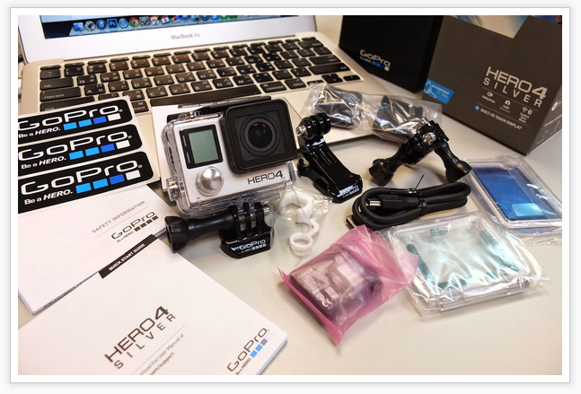 [拍段影片] GoPro Hero4 Sliver 銀色觸控螢幕版開箱