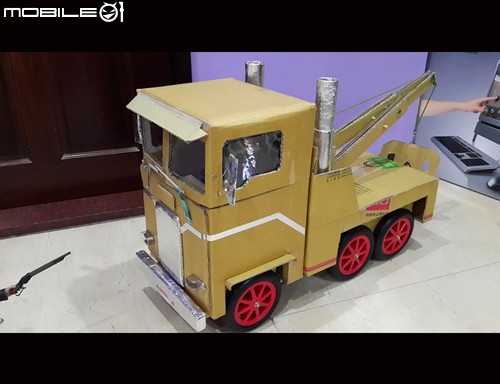 自組 T2 紙箱拖車頭
