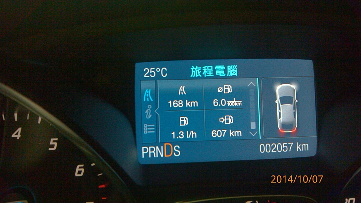 focus mk3 cw 實測均油秏16km/L--(嘉偉油秏路線)
