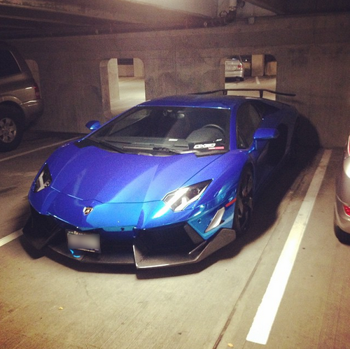 電鍍藍 LP-700 PUR wheels+PUR bodykit+iPE exhaust