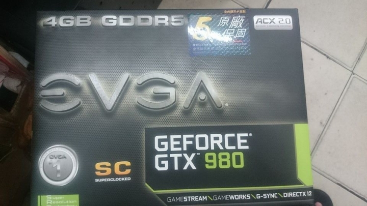 EVGA GTX 980 SC超短暫開箱+關箱11/5更新