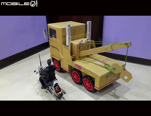 自組 T2 紙箱拖車頭