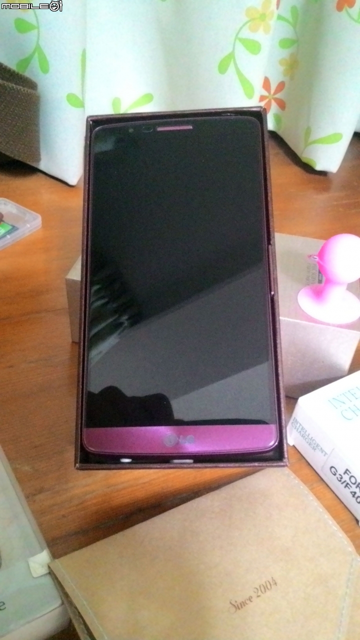 獻給心上人的生日禮品~LG-G3-嫣紅32G~素人小開箱文