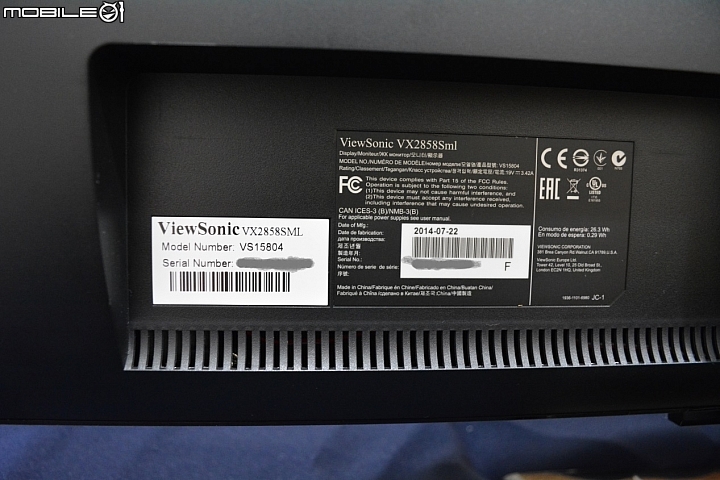 [開箱] 孝親機ViewSonic VX2858Sml XDDD