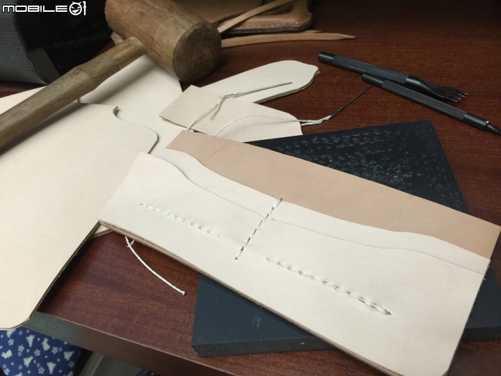 皮革手作-iPhone 6+ 皮夾型皮套