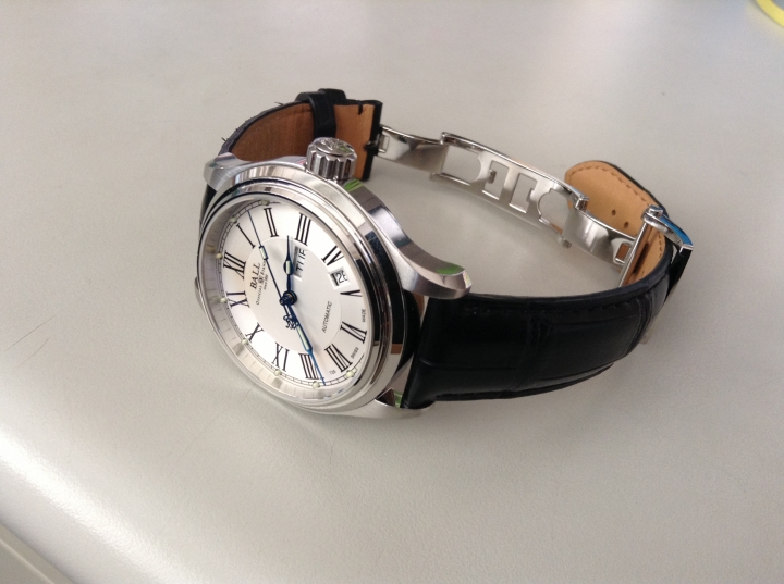 [開箱]BALL Trainmaster Roman機械錶開箱 NM1058D-L4J-WH