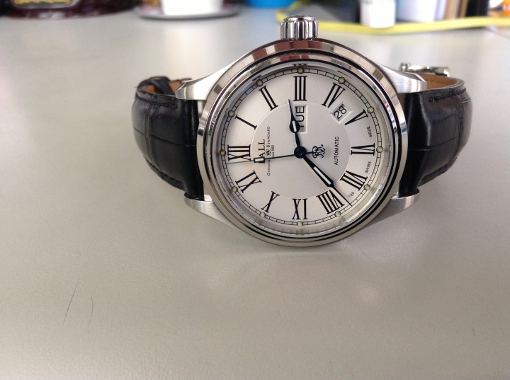 [開箱]BALL Trainmaster Roman機械錶開箱 NM1058D-L4J-WH