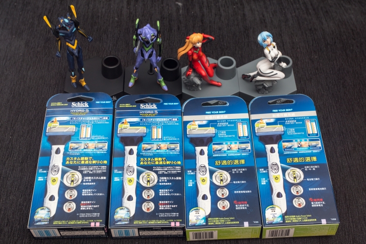 舒適X新世紀福音戰士–Schick 水次元刮鬍刀 全4款補完開箱