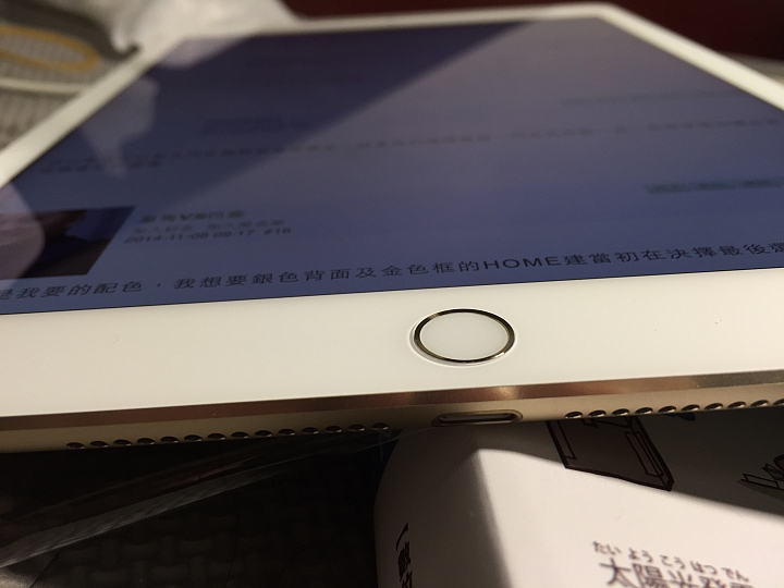 IPad air 2 金色touch Id 是銀色