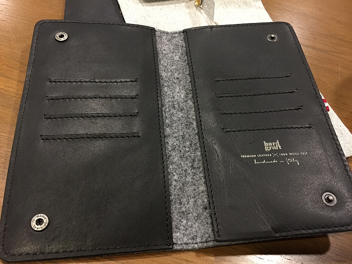I PHONE 6 PLUS真的很有質感的HARD GRAFT MIGHTY PHONE FOLD WALLET / OCEAN