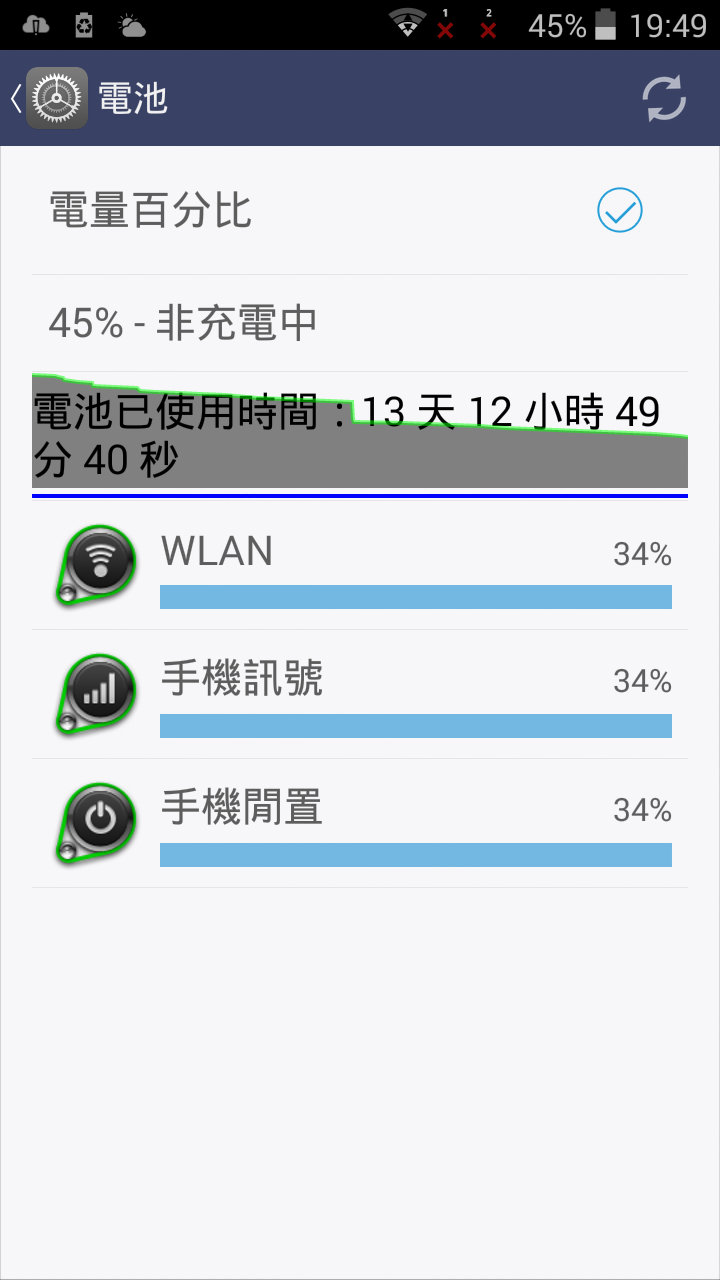 M330電池..超越我想像中的待機時間..
