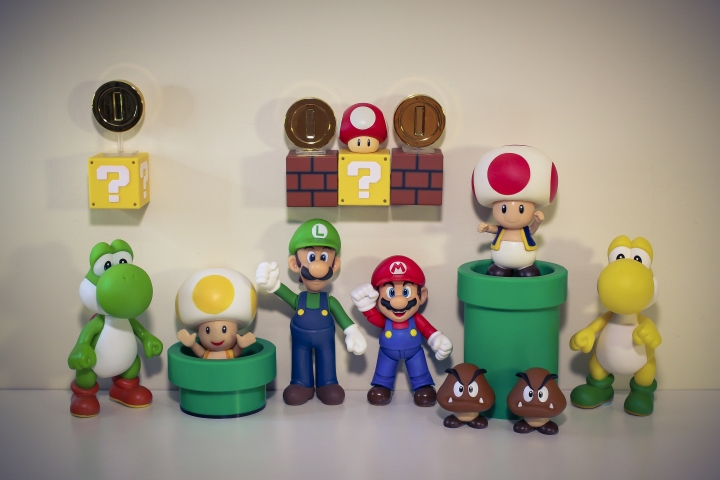 【萬代】S.H.Figuarts Super Mario 超級瑪莉 可動公仔 全套組合