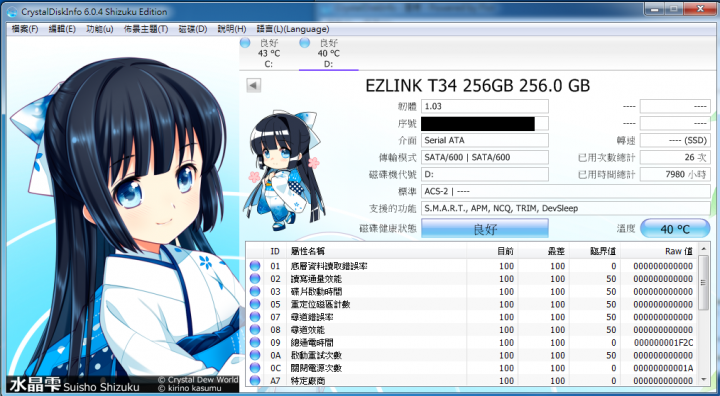 Ezlink T-34 256GB 壽命測試 (2015/3/22更新)~終點。
