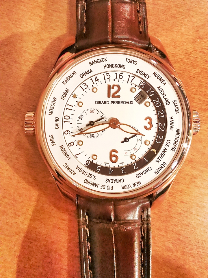 破產季降臨。芝柏 玫瑰金 時間時區錶開箱 (Girard-Perregaux)