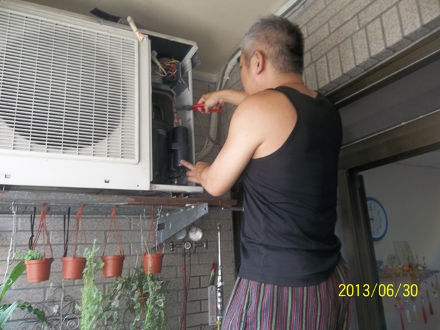 自行DIY更換戶外壓縮機