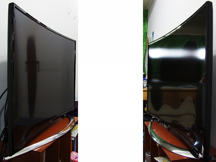 BenQ 55RU6600 黑湛屏曲面電視開箱和不專業評測