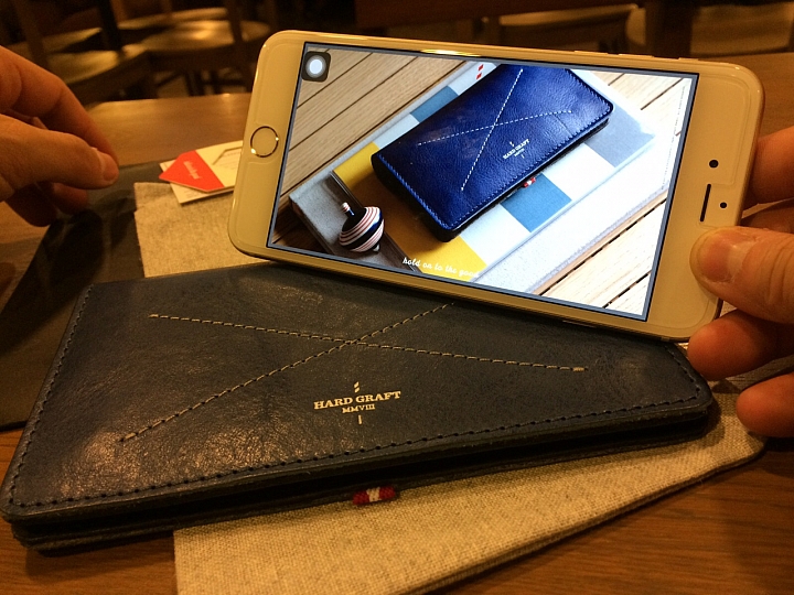 I PHONE 6 PLUS真的很有質感的HARD GRAFT MIGHTY PHONE FOLD WALLET / OCEAN