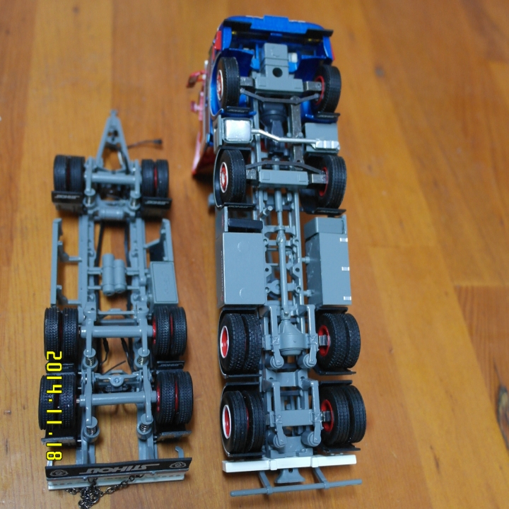 卡車模型TEKNO 1/50 SCANIA R Hanstholm Containertransport A/S圖裝