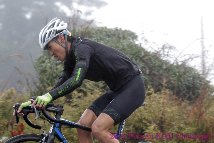 2014 Taiwan KOM Challenge 照片-攝於合歡山小風口前300m