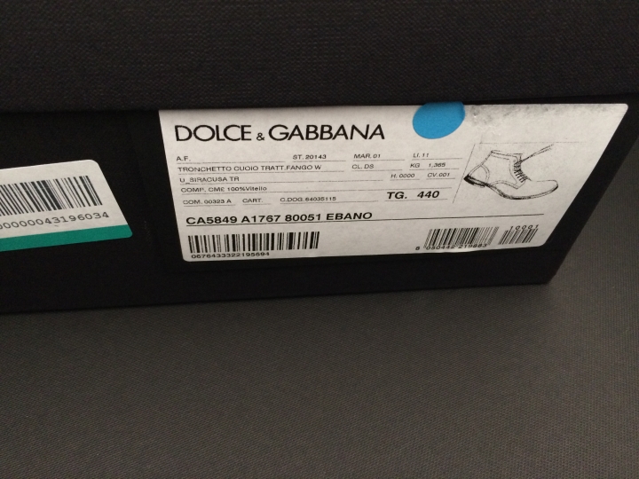 dolce&gabbana 2014年冬季鞋子+牛仔褲開箱