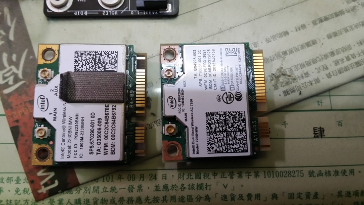 msi z87power更換 Intel 7260 AC 網卡 升級