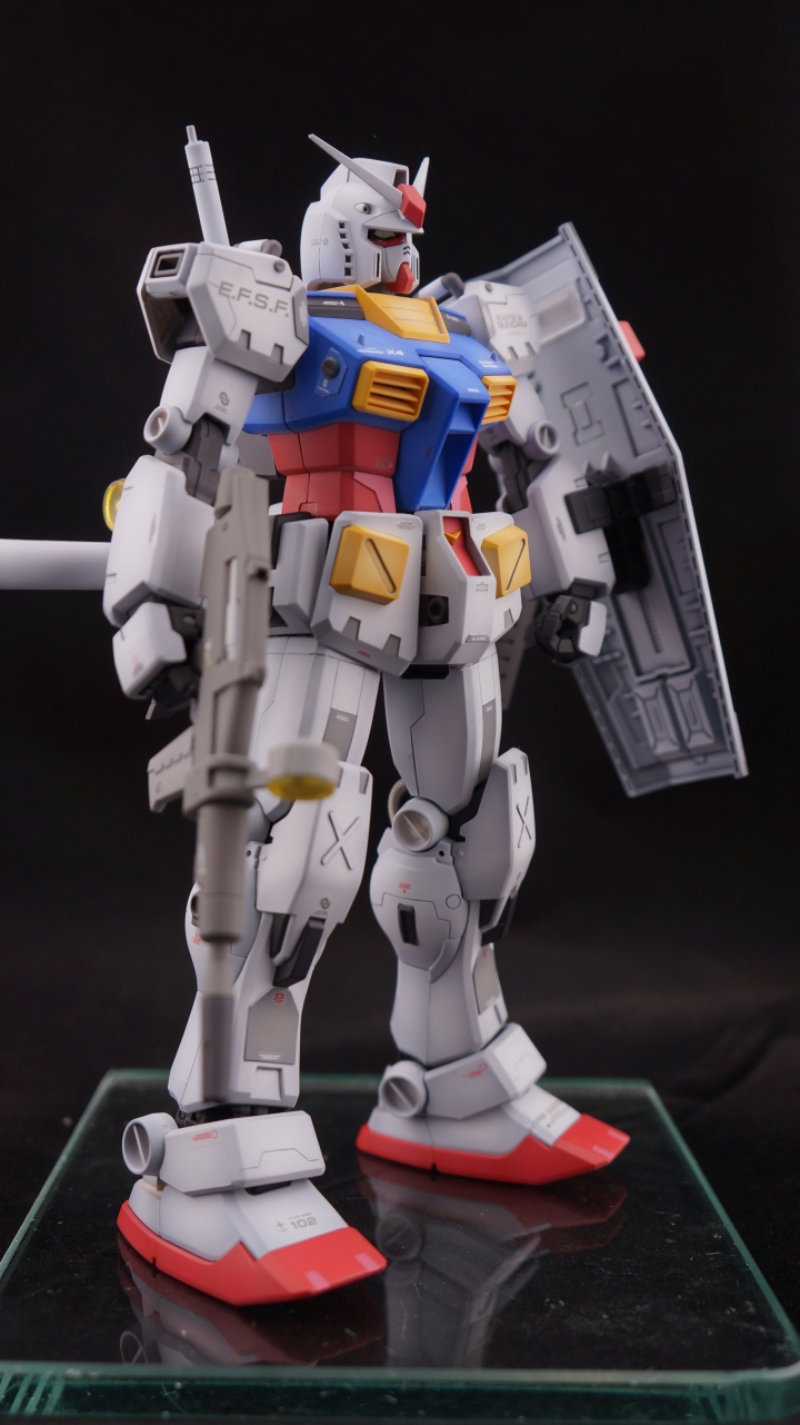 MG RX-78-2 GUNDAM Ver.ka  膠板刻線改造