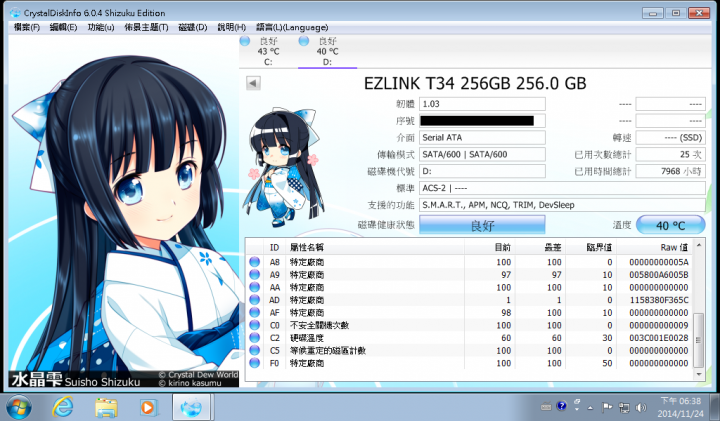 Ezlink T-34 256GB 壽命測試 (2015/3/22更新)~終點。