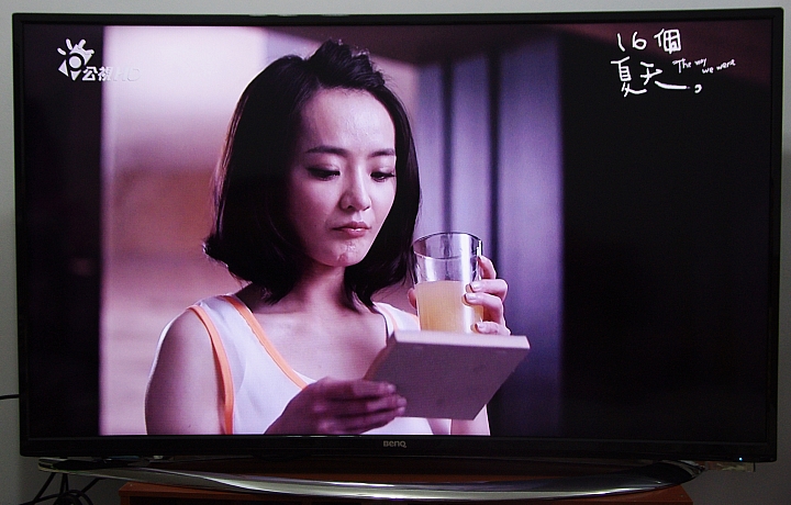 BenQ 55RU6600 黑湛屏曲面電視開箱和不專業評測