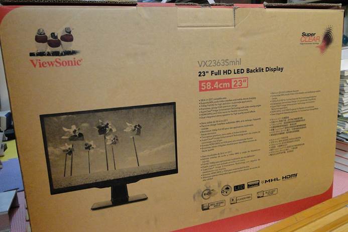 好人做到底之ViewSonic VX2363Smhl-W 簡單開箱