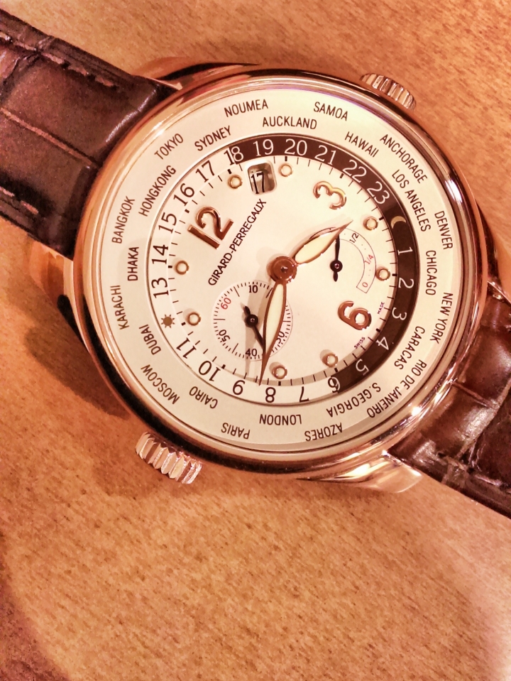 破產季降臨。芝柏 玫瑰金 時間時區錶開箱 (Girard-Perregaux)