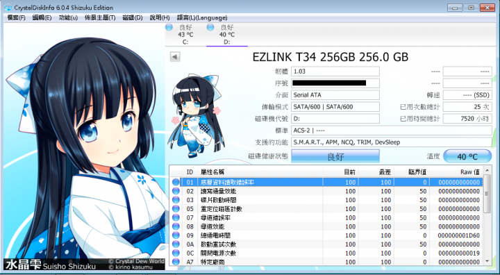Ezlink T-34 256GB 壽命測試 (2015/3/22更新)~終點。