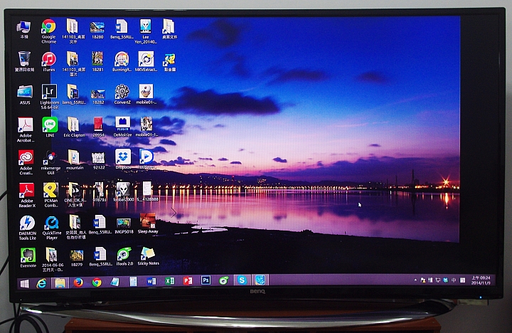 BenQ 55RU6600 黑湛屏曲面電視開箱和不專業評測