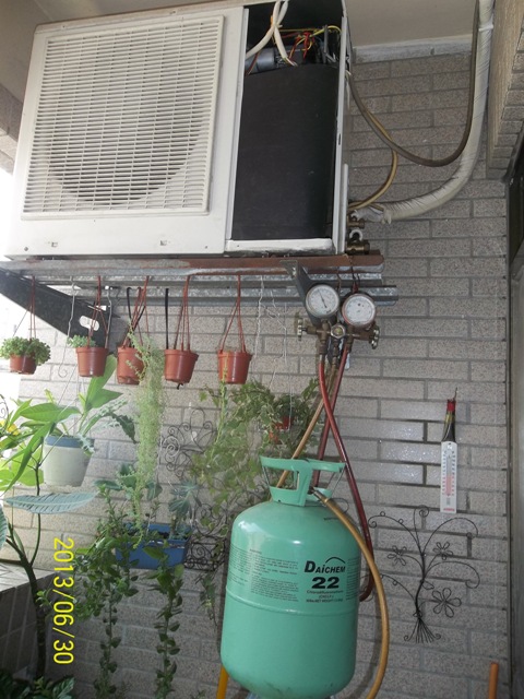 自行DIY更換戶外壓縮機