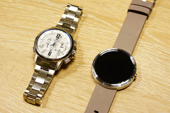 【2014最美智慧錶】MOTO 360 Gray Leather (Stone) 開箱