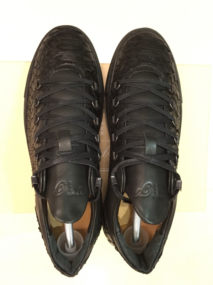 【黑蟒開箱！】Filling Pieces Mountain Cut Low Sneaker Black Python