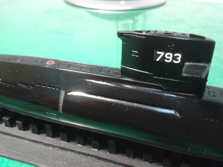 海軍劍龍級潛艦 350:1 模型