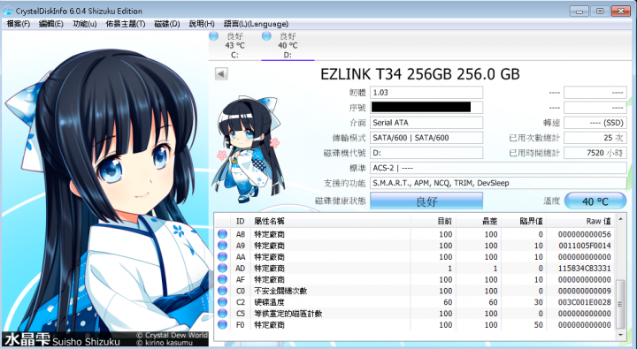 Ezlink T-34 256GB 壽命測試 (2015/3/22更新)~終點。