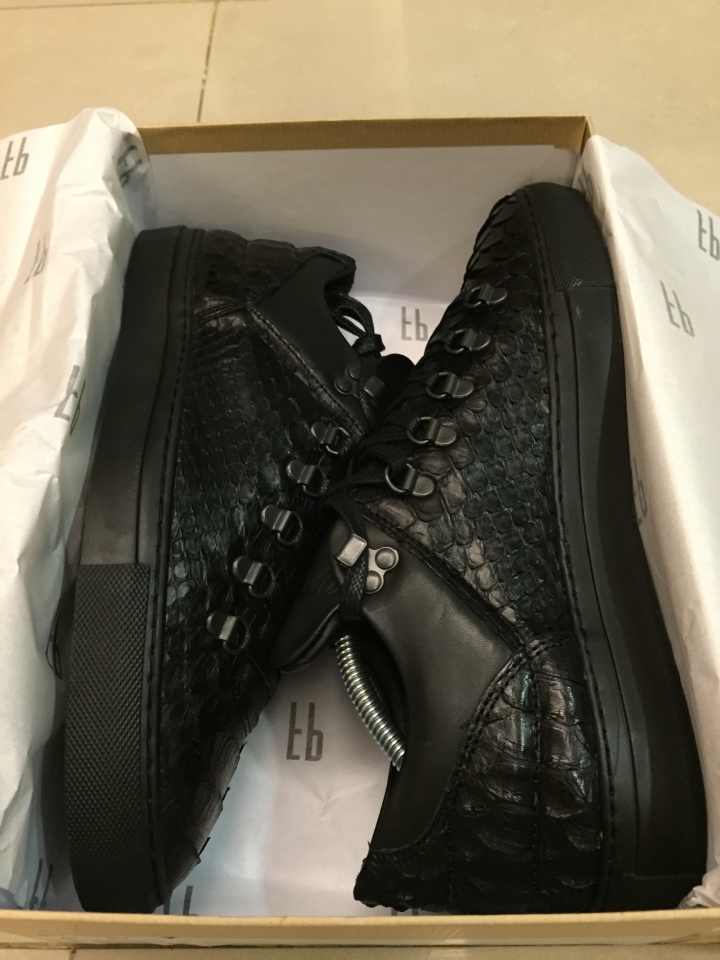 【黑蟒開箱！】Filling Pieces Mountain Cut Low Sneaker Black Python