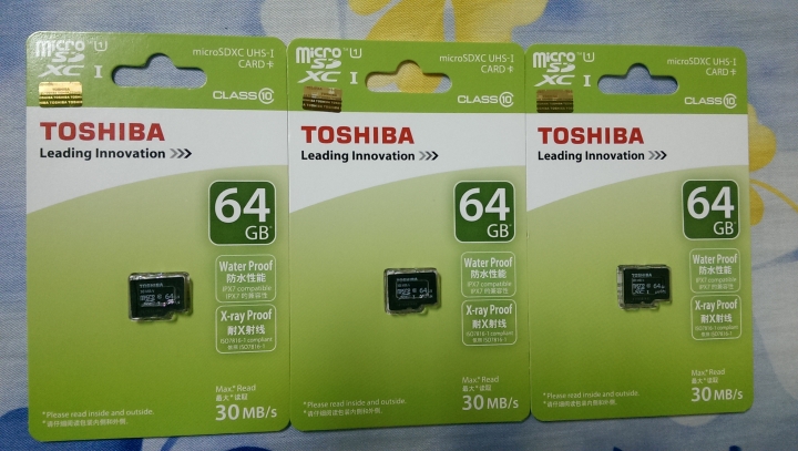 關於TOSHIBA 64GB Micro SD卡 "公司貨" 疑問