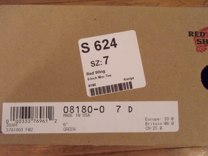 [開箱+問題] Red Wing 8180 新款墨綠色 - 人生第一雙RW