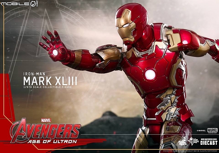HOT TOYS  復仇者聯盟2:奧創紀元 鋼鐵人 Mark43