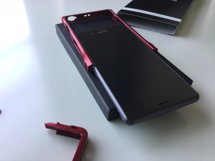 【開箱】日本工藝Alumania Sony Z3 紅色金屬框